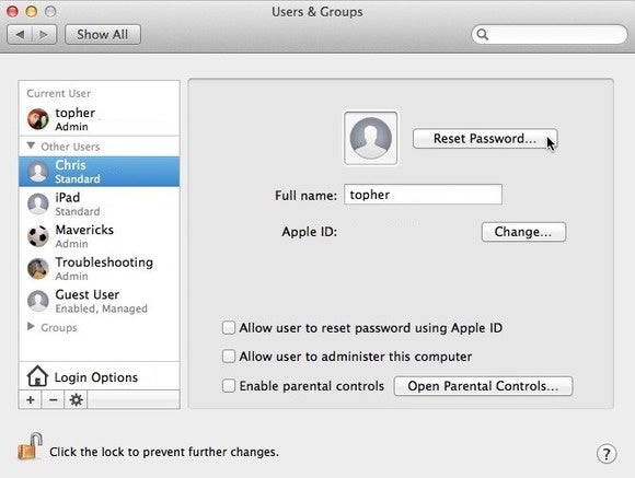trouble changing passwords in quicken for mac